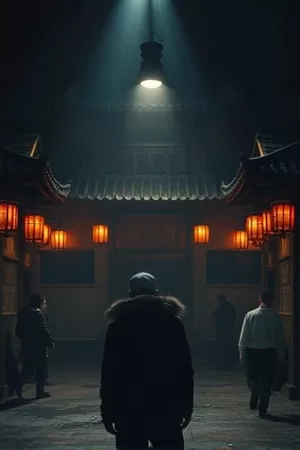 第七个夜班竖版海报：急诊科走廊灯光